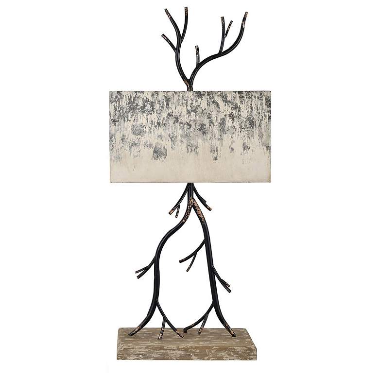Image 1 Crestview Collection Birch Cast Branches Metal Table Lamp