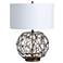 Crestview Collection Blaise Braided Ball Metal Table Lamp