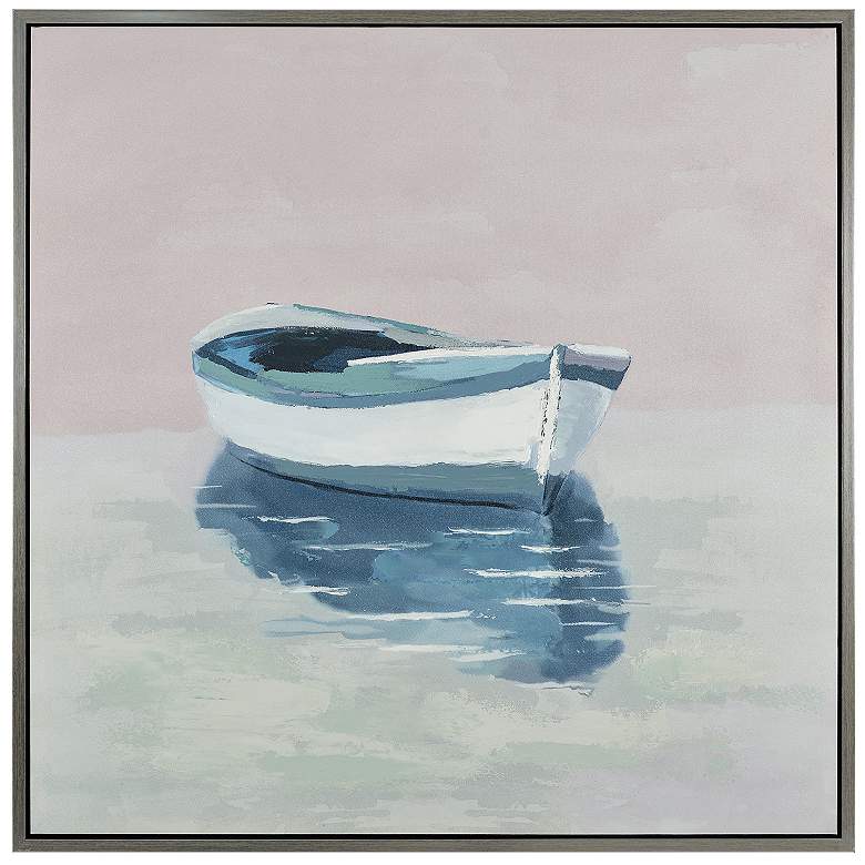 Image 1 Crestview Collection Boat  Afloat Framed Canvas Painting 