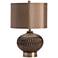 Crestview Collection Bowen Bronze Ceramic Table Lamp with Bronze Shade