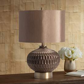 Image1 of Crestview Collection Bowen Bronze Ceramic Table Lamp with Bronze Shade