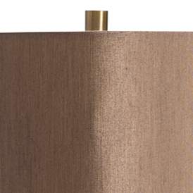 Image3 of Crestview Collection Bowen Bronze Ceramic Table Lamp with Bronze Shade more views