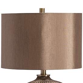 Image4 of Crestview Collection Bowen Bronze Ceramic Table Lamp with Bronze Shade more views