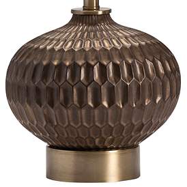Image5 of Crestview Collection Bowen Bronze Ceramic Table Lamp with Bronze Shade more views