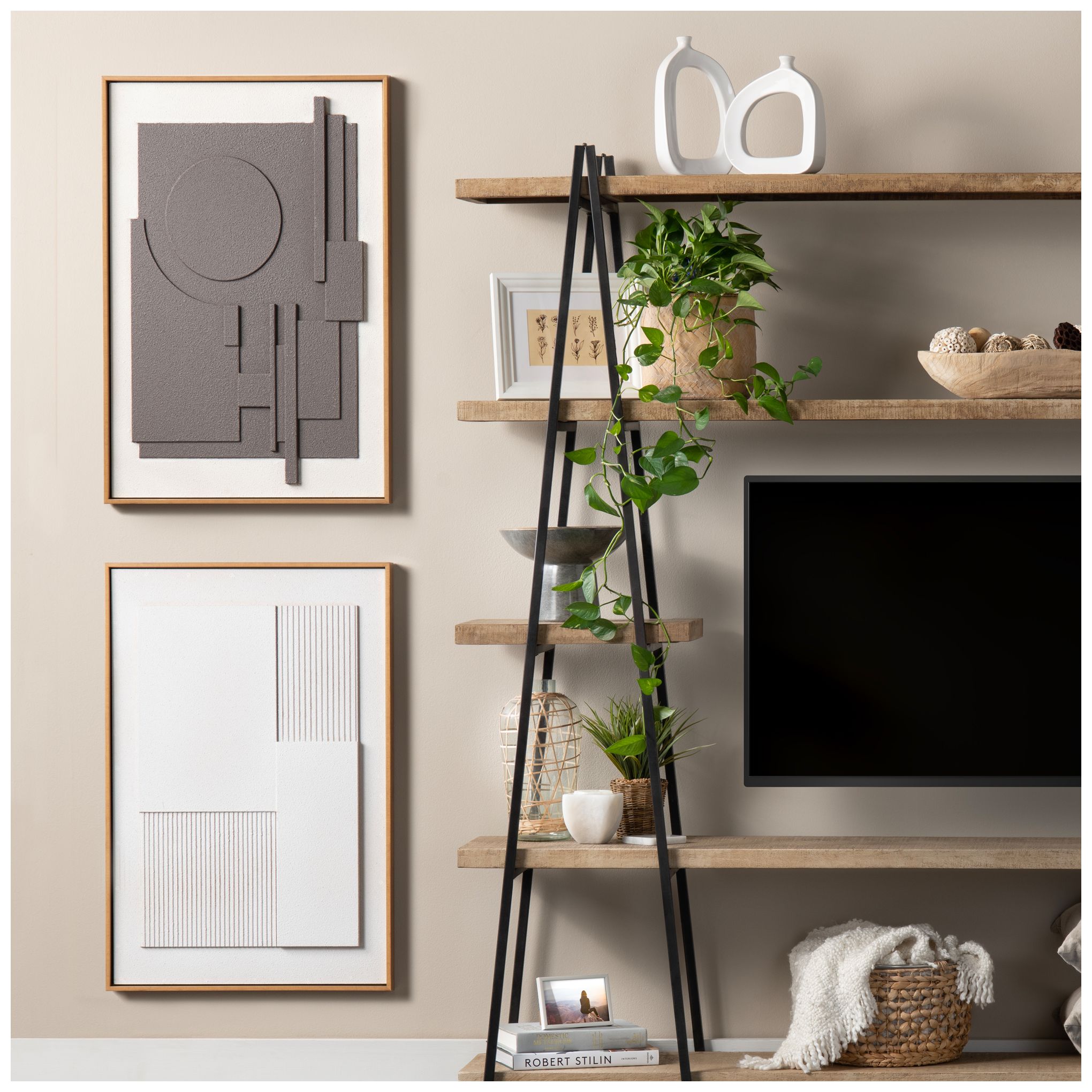 Image 3 Crestview Collection Brookeridge One Framed Wooden Wall Art more views