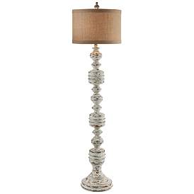 Image2 of Crestview Collection Brunello 69 1/2" Stone Washed Bronze Floor Lamp