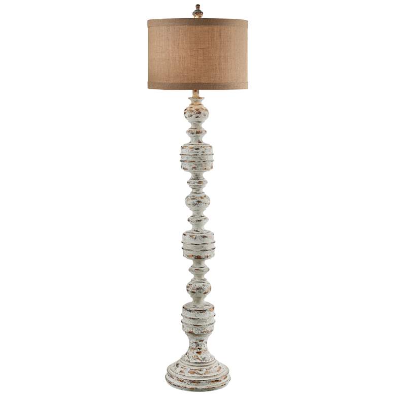 Image 2 Crestview Collection Brunello 69 1/2 inch Stone Washed Bronze Floor Lamp