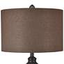 Crestview Collection Buckle Bronze and Brown Resin Table Lamp