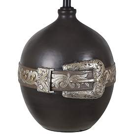 Image5 of Crestview Collection Buckle Bronze and Brown Resin Table Lamp more views