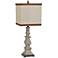 Crestview Collection Burgess Sundal Wood Table Lamp