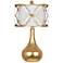 Crestview Collection Calandra Gold Leaf Metal Table Lamp