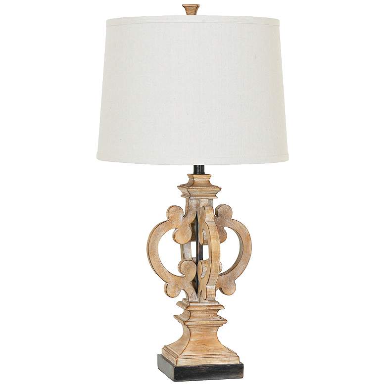 Image 1 Crestview Collection Cambridge Natural Wood Table Lamp