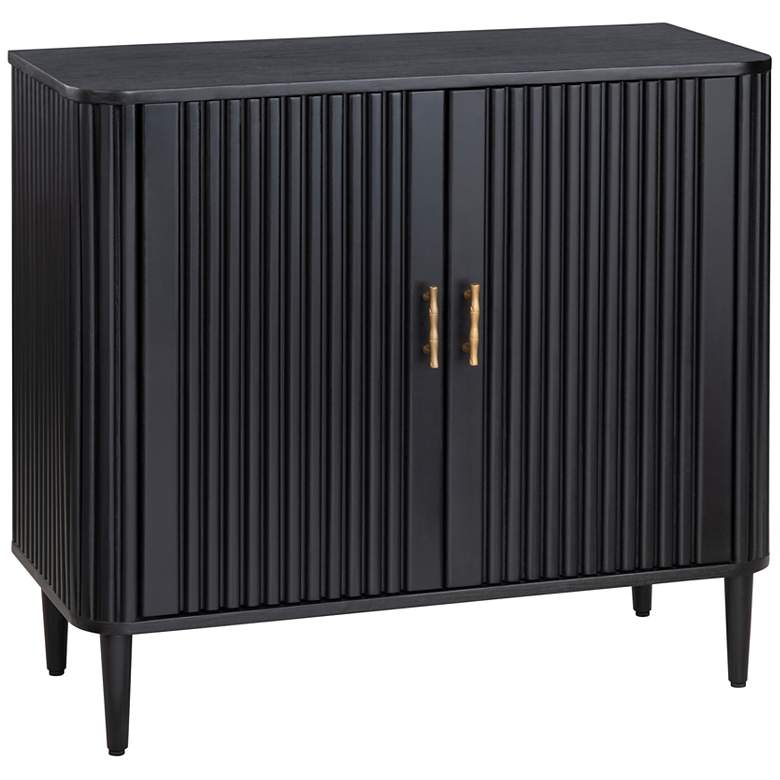 Image 1 Crestview Collection Camden 36" Wide Black 2-Door Cabinet