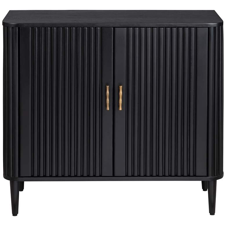 Image 2 Crestview Collection Camden 36" Wide Black 2-Door Cabinet more views
