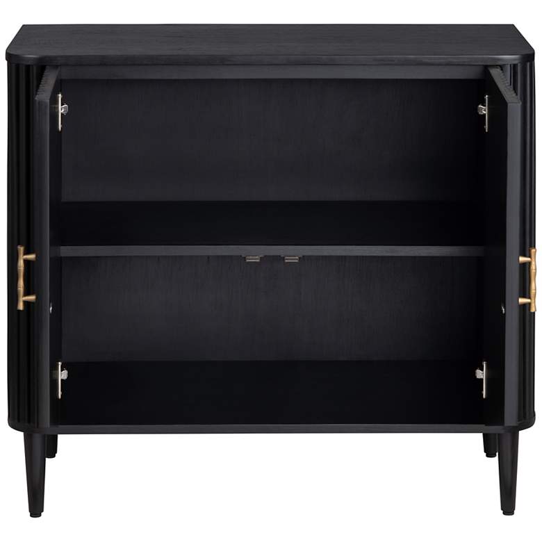 Image 3 Crestview Collection Camden 36" Wide Black 2-Door Cabinet more views