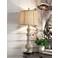 Crestview Collection Cameron Distressed Antique White Finish Table Lamp