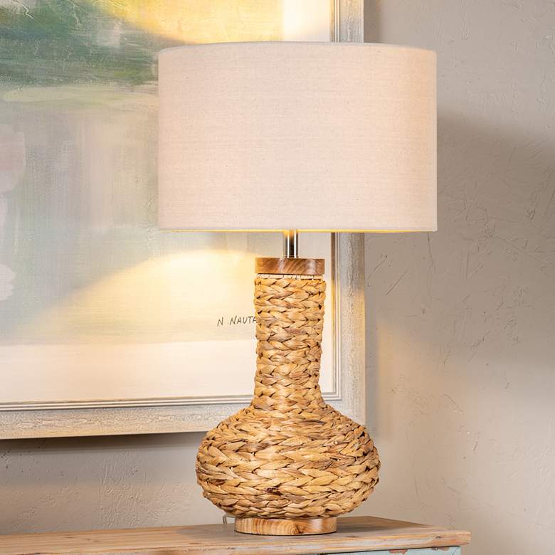Image 1 Crestview Collection Captiva Bay 30" Woven Water Hyacinth Table Lamp