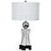 Crestview Collection Carrara White Marble Table Lamp