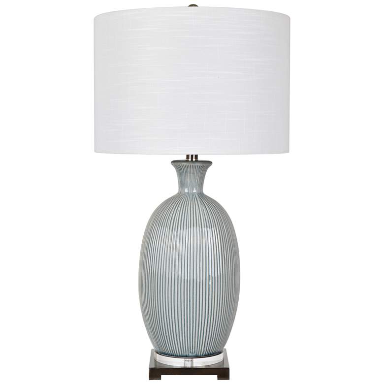 Image 1 Crestview Collection Carrefour 30 1/2 inch Gray Ceramic Table Lamp