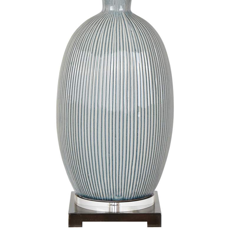 Image 3 Crestview Collection Carrefour 30 1/2" Gray Ceramic Table Lamp more views