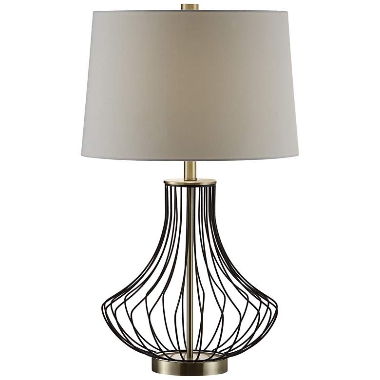 Image 1 Crestview Collection Carter 28 1/2 inch Open Base Bronze Brass Table Lamp