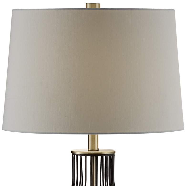 Image 3 Crestview Collection Carter 28 1/2 inch Open Base Bronze Brass Table Lamp more views