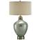 Crestview Collection Celest Blue and Silver Glass Table Lamp