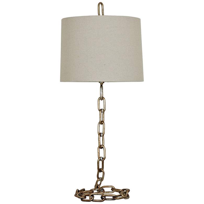 Image 1 Crestview Collection Chain&#39;s Antique Silver Table Lamp