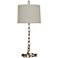 Crestview Collection Chain's Antique Silver Table Lamp