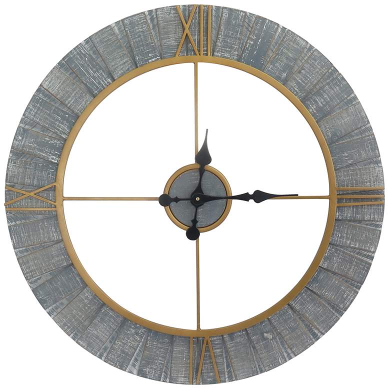 Image 1 Crestview Collection Clock Out Wooden Wall Clock