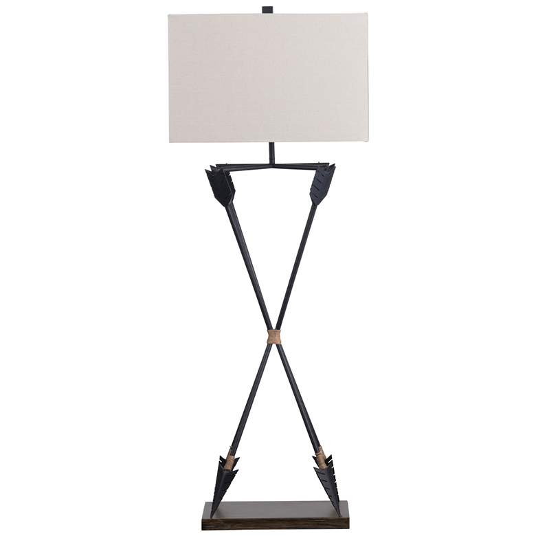 Image 1 Crestview Collection Colson Arrows with Decorative Rope Metal Table Lamp