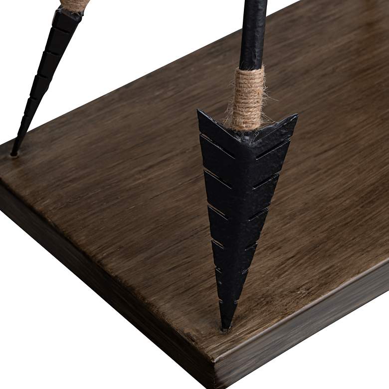 Image 3 Crestview Collection Colson Arrows with Decorative Rope Metal Table Lamp more views