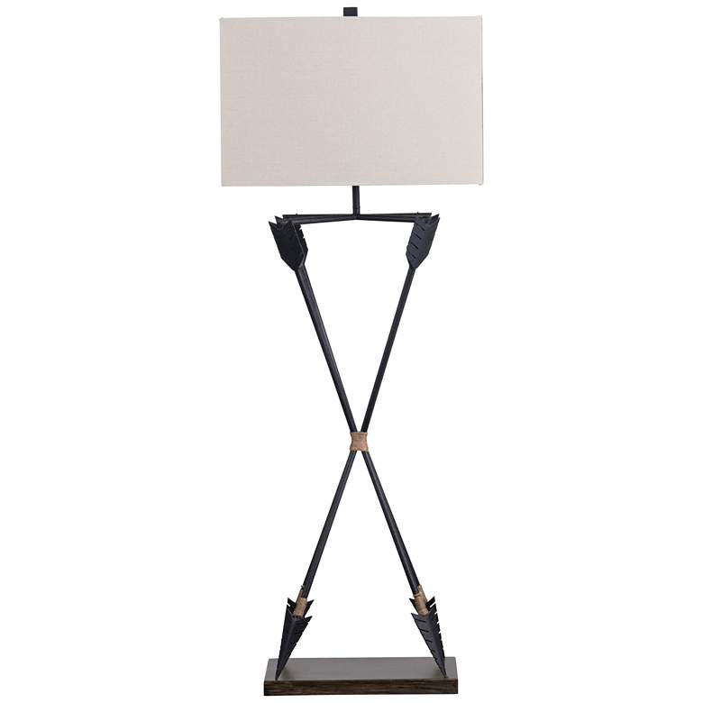 Image 4 Crestview Collection Colson Arrows with Decorative Rope Metal Table Lamp more views