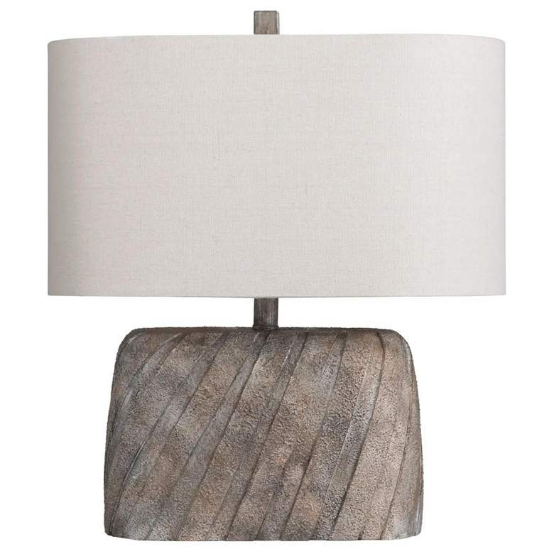 Image 1 Crestview Collection Colton Slant Stripe Resin Table Lamp
