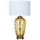 Crestview Collection Convex Amber Dimple Glass Table Lamp