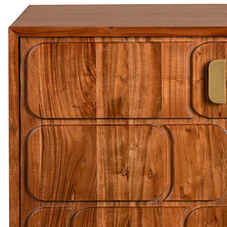 Image 3 Crestview Collection Cooper 40" Wide Stained 2-Door Cabinet more views