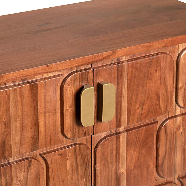 Image 4 Crestview Collection Cooper 40" Wide Stained 2-Door Cabinet more views