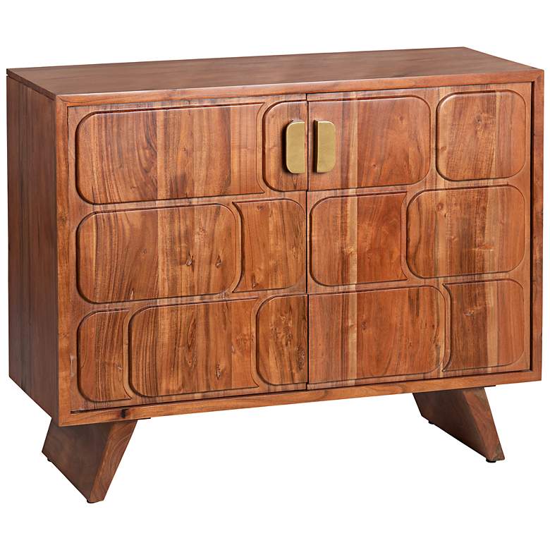 Image 5 Crestview Collection Cooper 40" Wide Stained 2-Door Cabinet more views