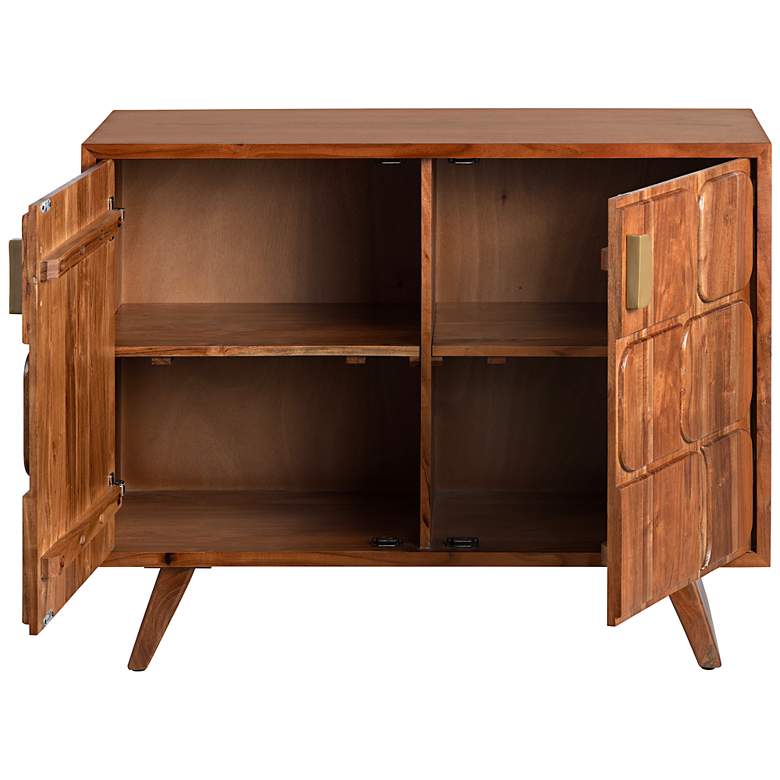 Image 6 Crestview Collection Cooper 40" Wide Stained 2-Door Cabinet more views