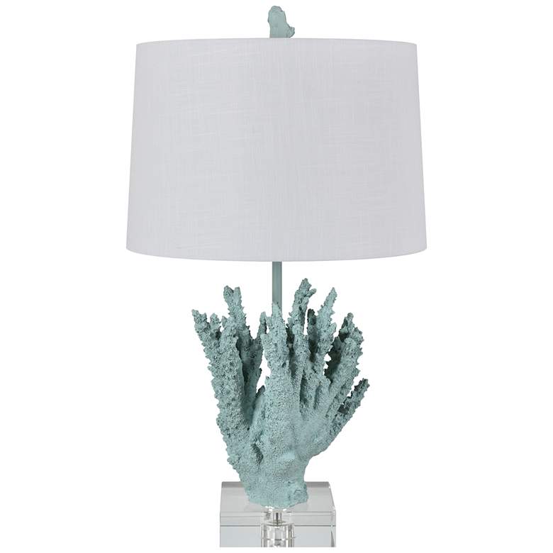 Image 1 Crestview Collection Coral Sea Blue Table Lamp