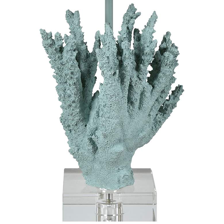 Image 2 Crestview Collection Coral Sea Blue Table Lamp more views