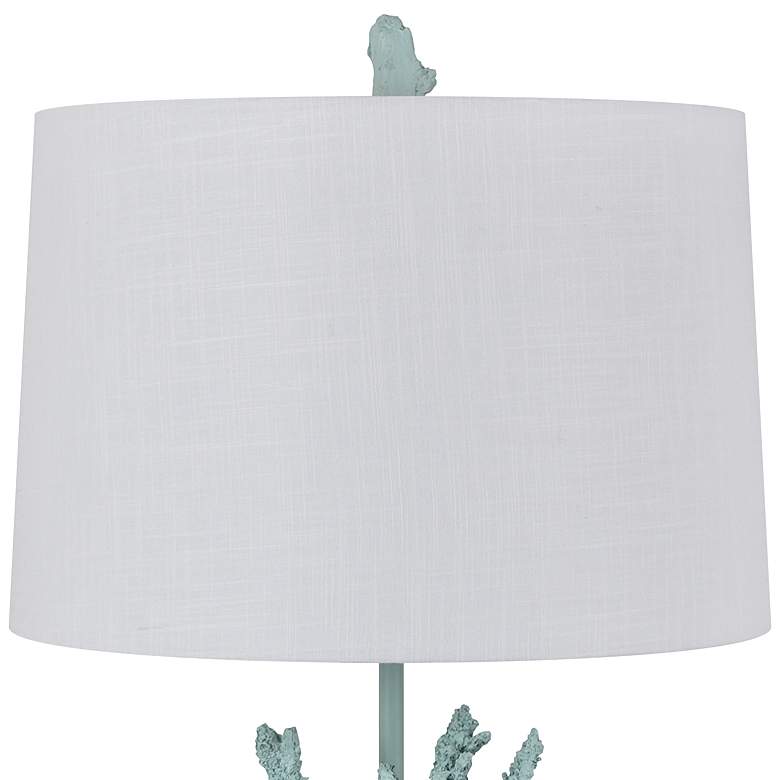 Image 3 Crestview Collection Coral Sea Blue Table Lamp more views