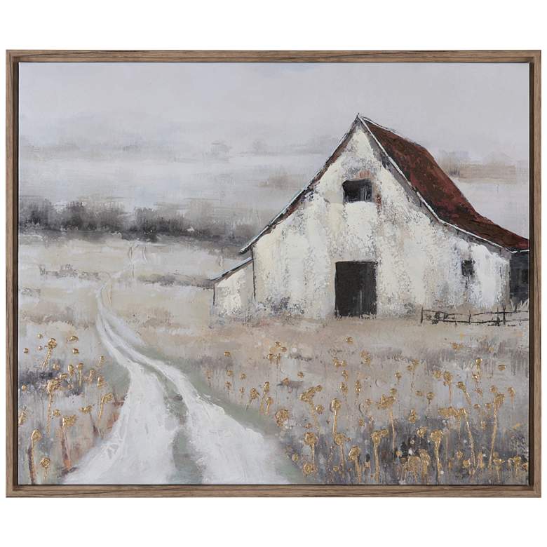 Image 1 Crestview Collection Country Road Framed Canvas Wall D&#233;cor
