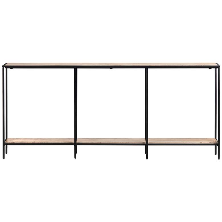 Image 1 Crestview Collection Crosby 70" Wide Matte Black Console Table