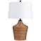 Crestview Collection Crosby Rattan Jug Table Lamp