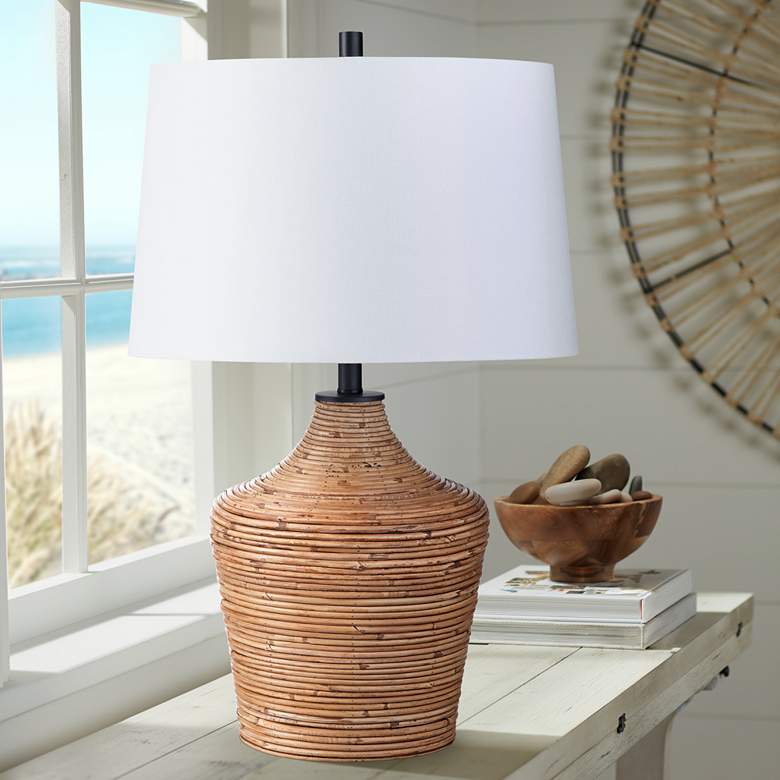 Image 1 Crestview Collection Crosby Rattan Table Lamp