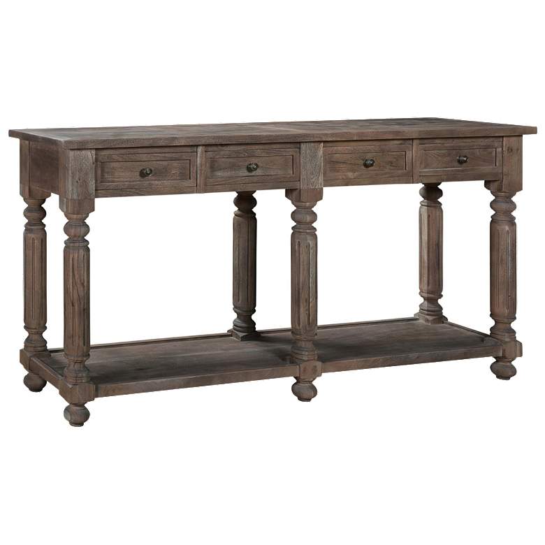 Image 1 Crestview Collection Crown Court 72" Wide Wood Console Table