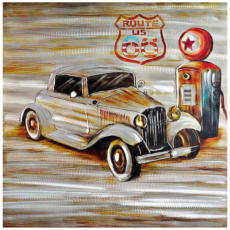 Image 1 Crestview Collection Cruiser II 39 1/2 inch Square Wall Art