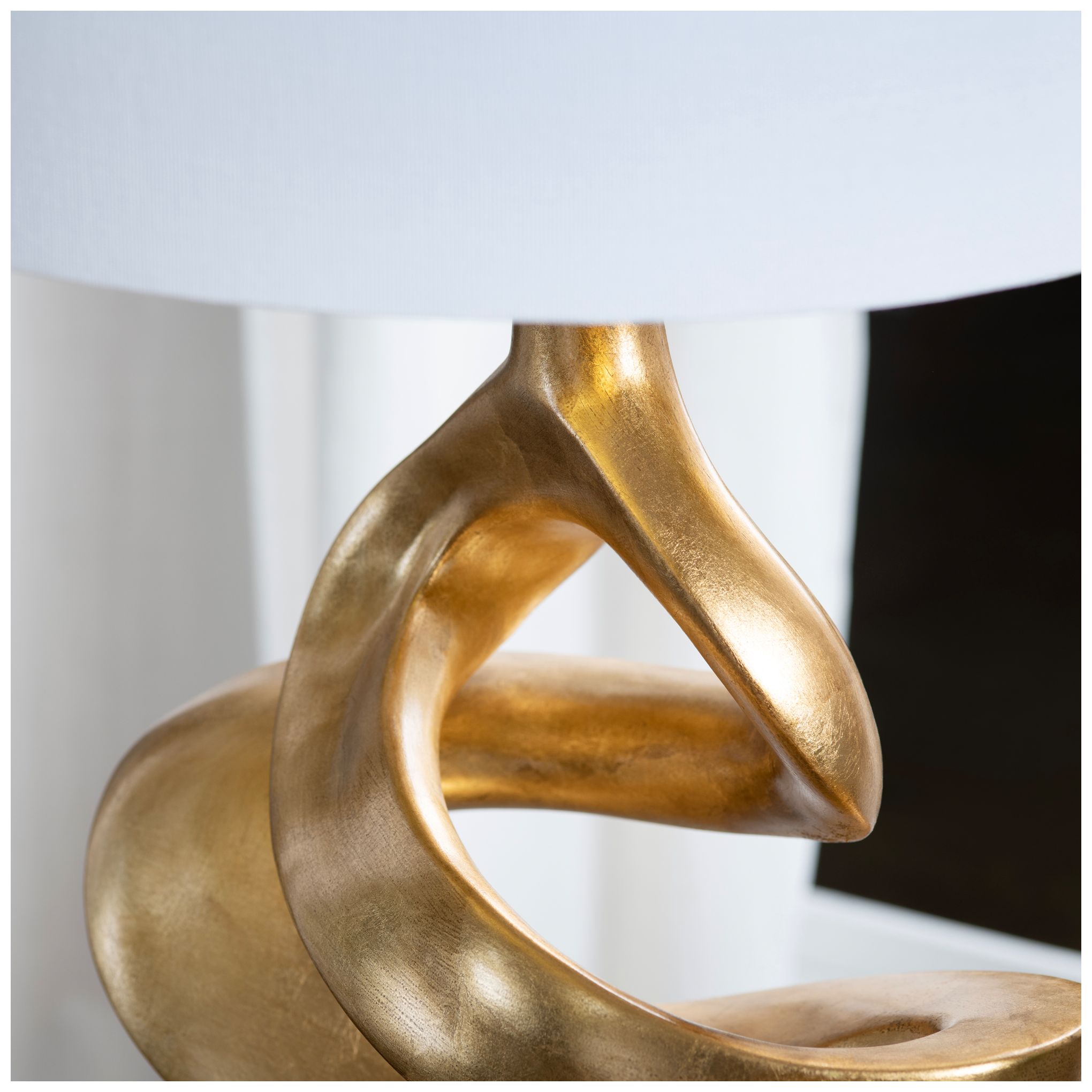 Thumbnail2 of Crestview Collection Curren 30 1/2" Modern Sculptural Gold Table Lamp more views