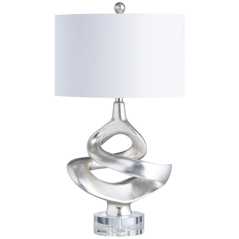 Image 2 Crestview Collection Curren Silverleaf Sculptural Table Lamp